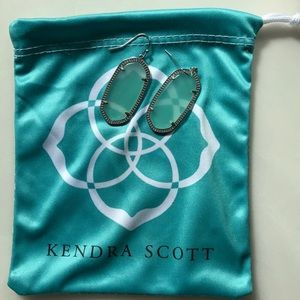 Kendra Scott foam green earrings